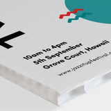6mm Fluted Signs - 400MM