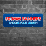500mm Banners (0.5m/50cm)