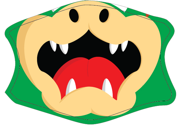 King Koopa Bowser Face Mask