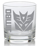 Decepticons Transformers Etched Glasses