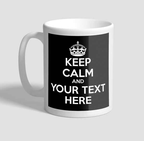 Personalised Keep Calm Coffee Mug