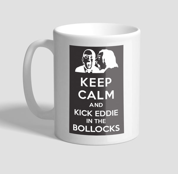 Bottom Keep Calm Kick Eddie Coffee Mug