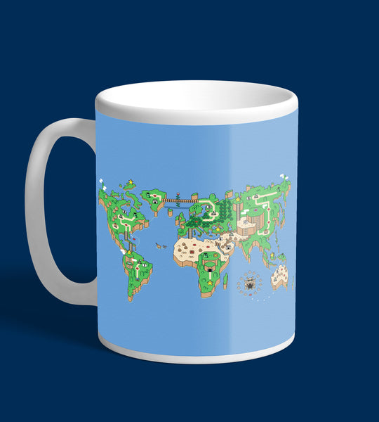 Mario Map Printed Mug