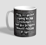 Lyric Mug "Rockstar" Coffee Mug