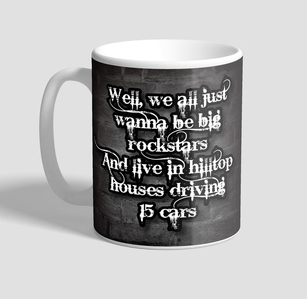 Lyric Mug "Rockstar" Coffee Mug